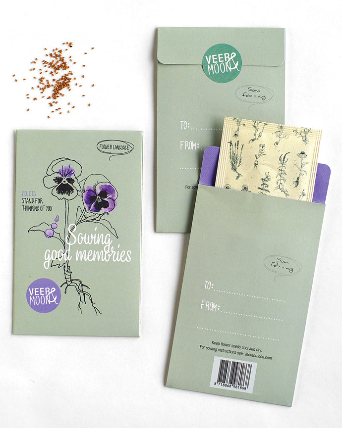 Sowing Good Memories (violet seeds)