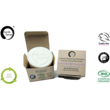 Load image into Gallery viewer, Earth Sense Organics - Organic Balancing Solid Shampoo - Lavender &amp; Rosemary - Dry &amp; all Hair Types 60g
