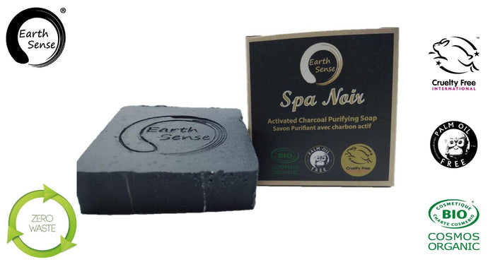 Earth Sense Organics - Spa Noir - Solid Soap with activated charcoal - 100g