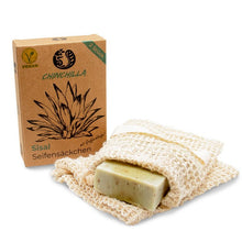 Load image into Gallery viewer, 2 soap sachets made of sisal with hand strap

